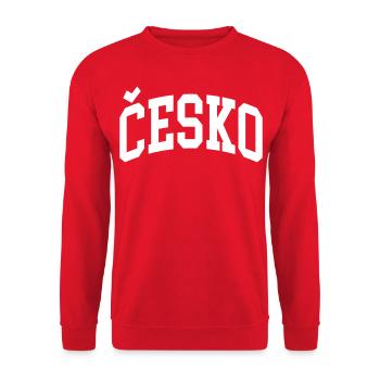 Česko - Sweat-shirt Unisexe - rouge - Devant - Alina (178cm) & Michal (187cm)