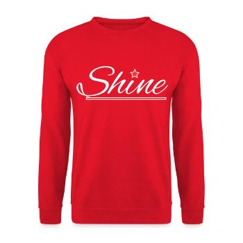 Shine - Unisex Sweatshirt - red - Front - Alina (178cm) & Michal (187cm)