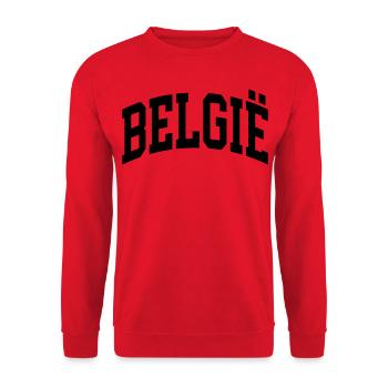 België - Unisex Pullover - Rot - Vorne - Alina (178cm) & Michal (187cm)