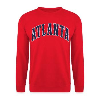 Atlanta - Sweat-shirt Unisexe - rouge - Devant - Alina (178cm) & Michal (187cm)