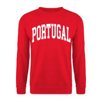 Portugal - Sweat-shirt Unisexe - rouge - Devant - Alina (178cm) & Michal (187cm)