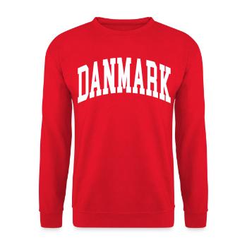 Danmark - Unisex Sweatshirt - red - Front - Alina (178cm) & Michal (187cm)