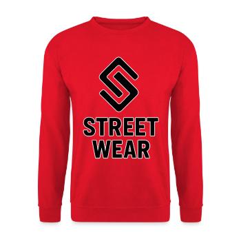 Streetwear - Unisex Pullover - Rot - Vorne - Alina (178cm) & Michal (187cm)