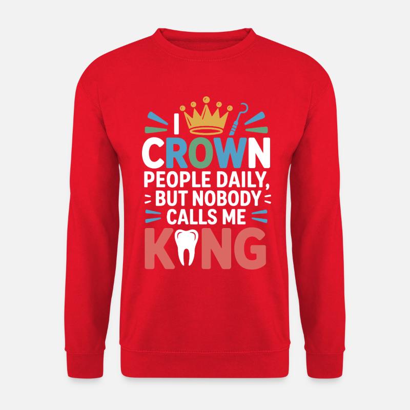 Conception de sculpture en cire dentaire - Sweat-shirt Unisexe - rouge
