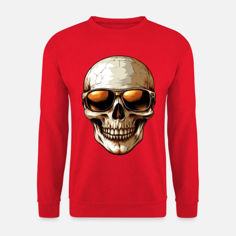 Schicker Totenkopf - Unisex Pullover - Rot