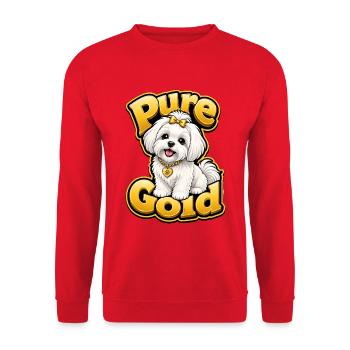 Malteser - Unisex Pullover - Rot - Vorne - Alina (178cm) & Michal (187cm)