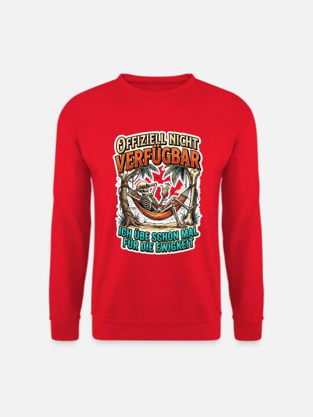 Offiziell Nicht Verfügbar – Ewigkeit - Unisex Pullover - Rot