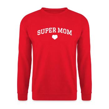 Super mon coeur - Sweat-shirt Unisexe - rouge - Devant - Alina (178cm) & Michal (187cm)