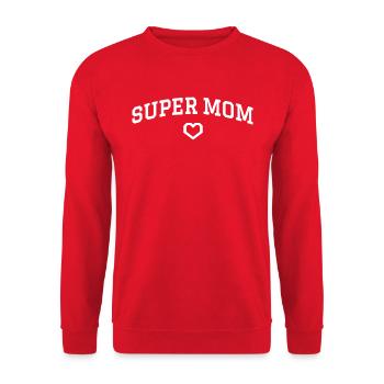 Super mein Herz - Unisex Pullover - Rot - Vorne - Alina (178cm) & Michal (187cm)