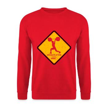 Le design parfait pour les haltérophiles - Sweat-shirt Unisexe - rouge - Devant - Alina (178cm) & Michal (187cm)