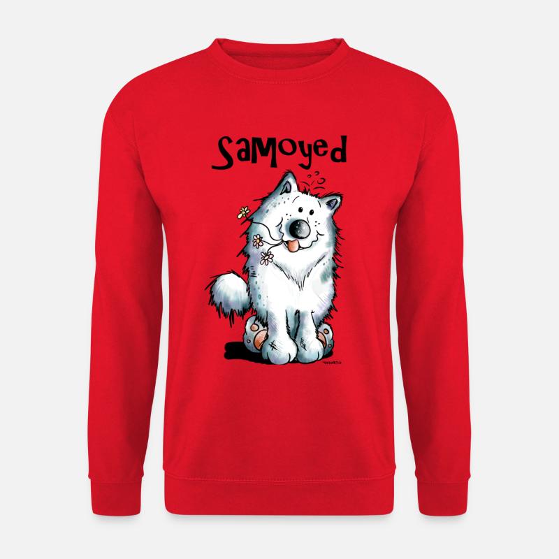 Lustiger Samojede - Unisex Pullover - Rot