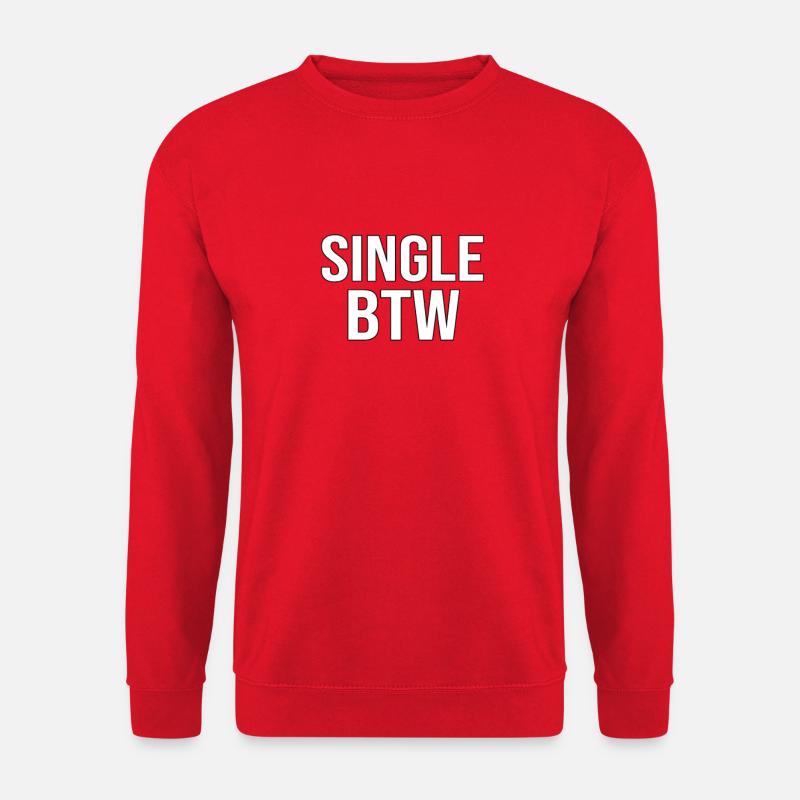 Single BTW Bold Monochrome - Unisex Sweatshirt - red