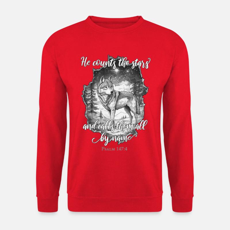 Wolf Christlich - Unisex Pullover - Rot