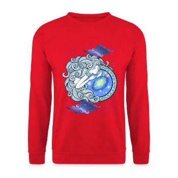 Virgo Woman – Astrology Gift - Unisex Sweatshirt - red - Front - Alina (178cm) & Michal (187cm)