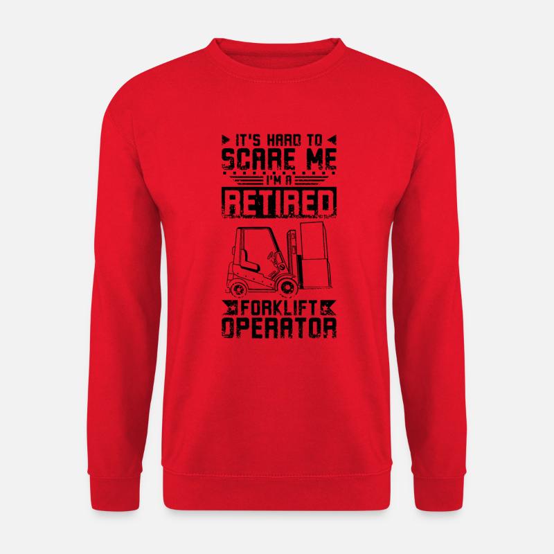 Retired Forklift Driver - Unisex Sweatshirt - red