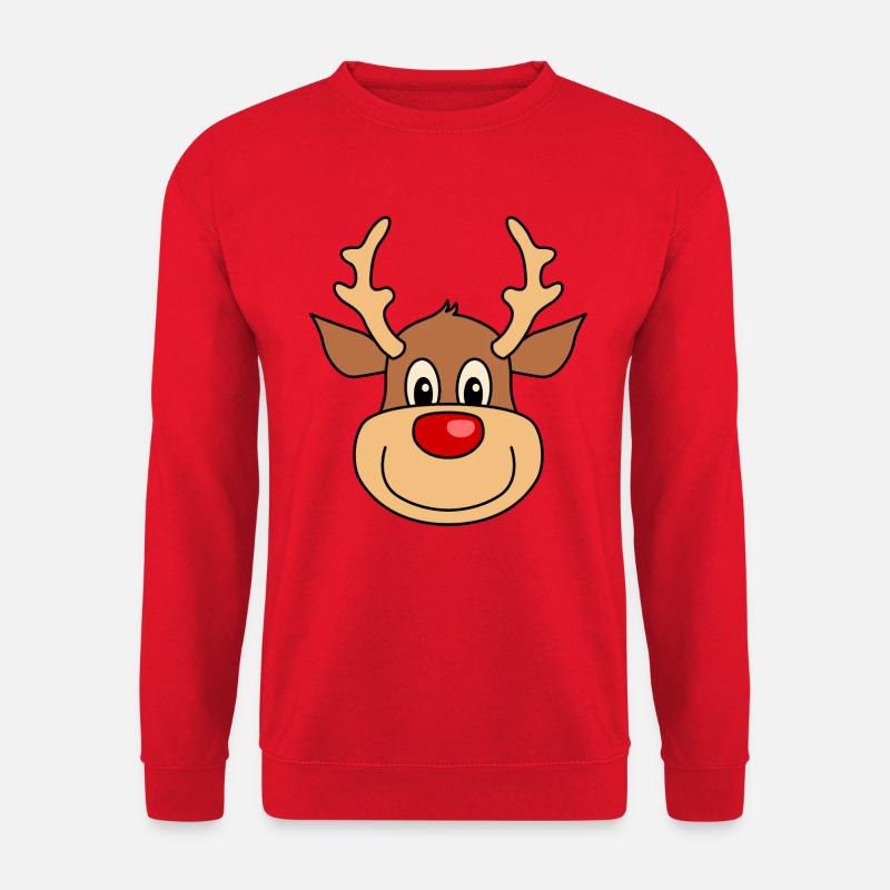 Rentier - Unisex Pullover - Rot