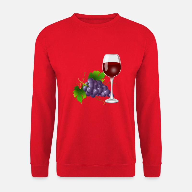 Wein und Wein - Unisex Pullover - Rot