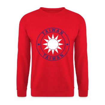 Taiwan - Sweat-shirt Unisexe - rouge - Devant - Alina (178cm) & Michal (187cm)
