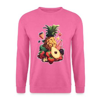 République des fruits - Sweat-shirt Unisexe - rose - Devant