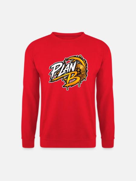 Plan B Bitcoin - Unisex Pullover - Rot