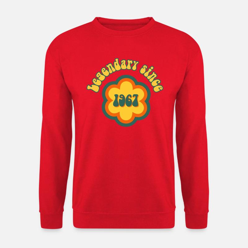 Legendary since 1967 Birthday Retro - Unisex Sweatshirt - red