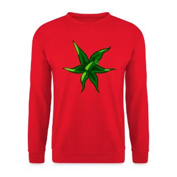 Tomate Costume Carnaval Tomate Costume Paille Légumes - Sweat-shirt Unisexe - rouge - Devant - Alina (178cm) & Michal (187cm)
