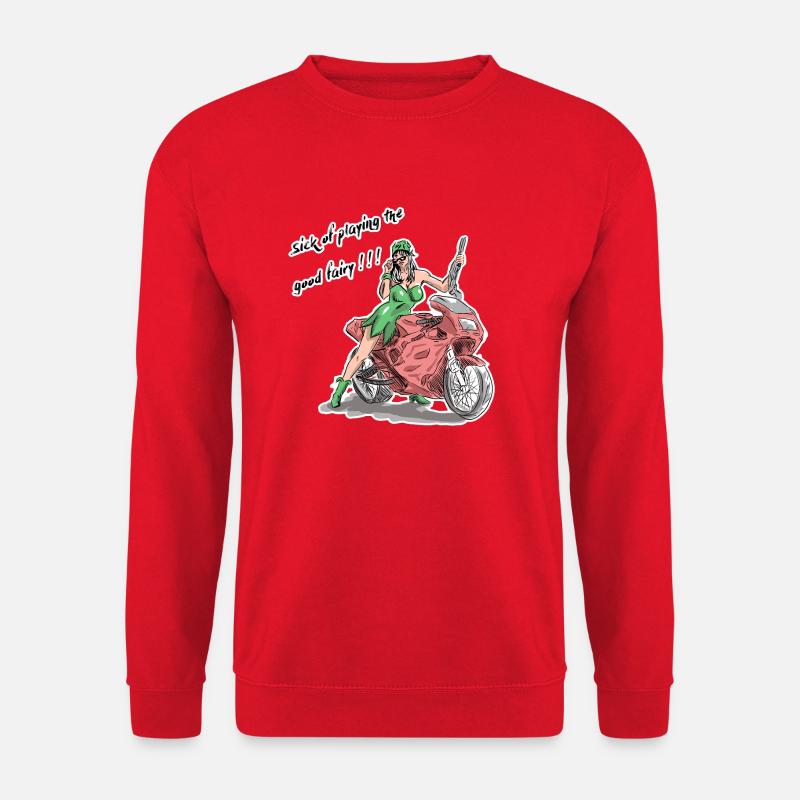 Ich habe es satt, die gute Fee zu spielen - Unisex Pullover - Rot
