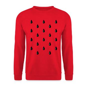 Melone Kostüm Obst vegan Wassermelone Kerne - Unisex Pullover - Rot - Vorne - Alina (178cm) & Michal (187cm)