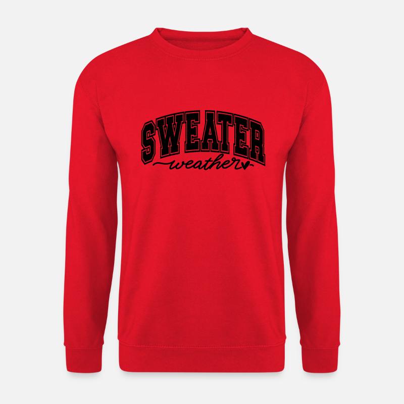 Sweater weather - Unisex Sweatshirt - red