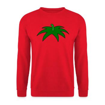Tomate Costume Carnaval Tomate Costume Paille Légumes - Sweat-shirt Unisexe - rouge - Devant - Alina (178cm) & Michal (187cm)