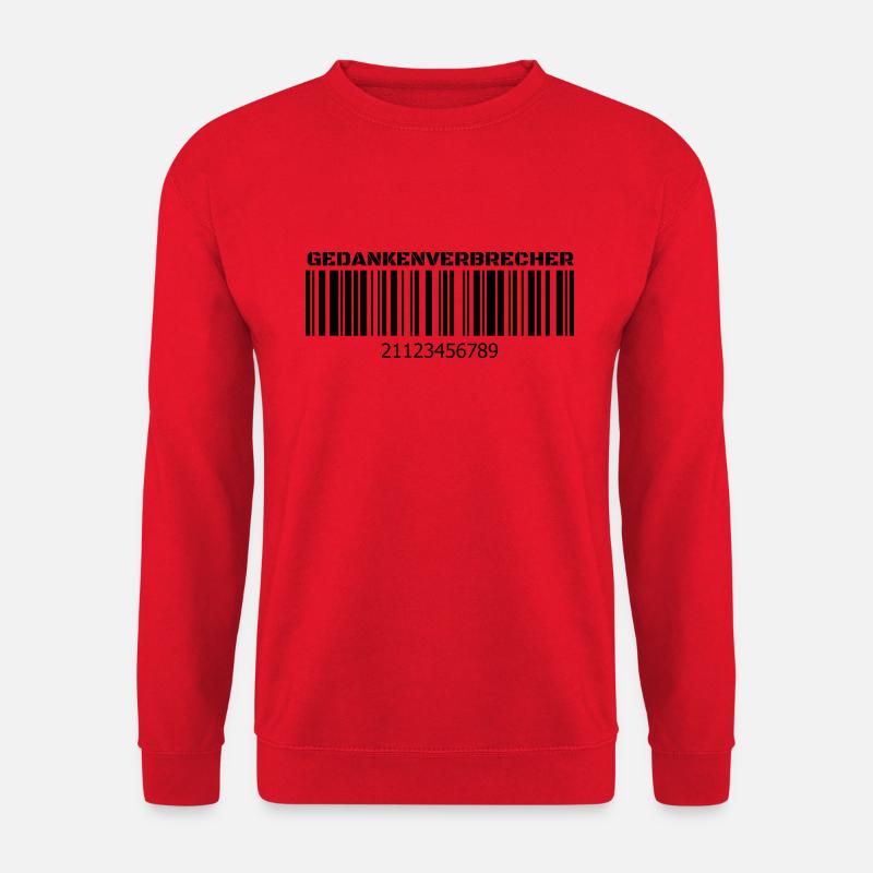 Gedankenverbrecher - Unisex Pullover - Rot