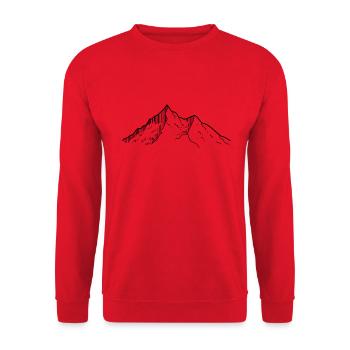 Mount Schwarz - Unisex Sweatshirt - red - Front - Alina (178cm) & Michal (187cm)