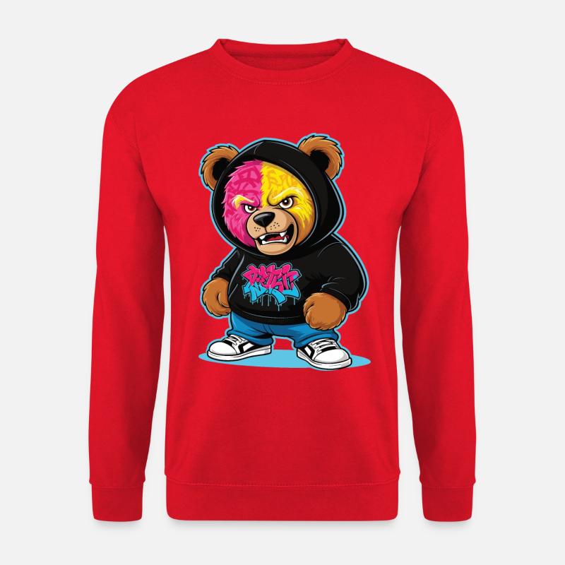 Grumpy Bear - Unisex Sweatshirt - red