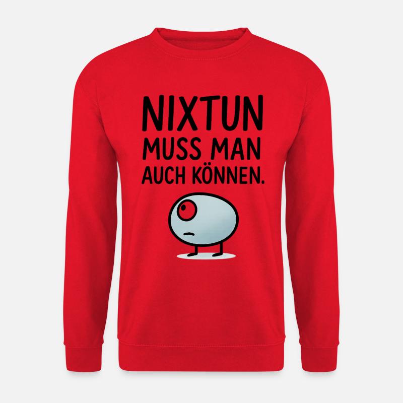 Nixtun muss man auch können - Unisex Pullover - Rot