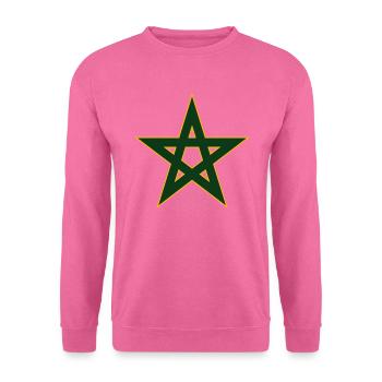 Marokko Flagge T-Shirt - Unisex Pullover - Pink - Vorne