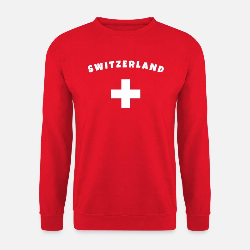 Schweiz Switerland - Unisex Pullover - Rot