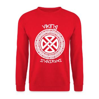Viking Industries - Unisex Sweatshirt - red - Front - Alina (178cm) & Michal (187cm)