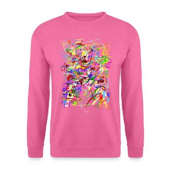 Art - Sweat-shirt Unisexe - rose - Devant
