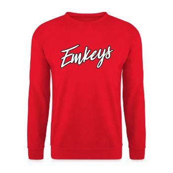 Emkeys Only - Unisex Pullover - Rot - Vorne - Alina (178cm) & Michal (187cm)