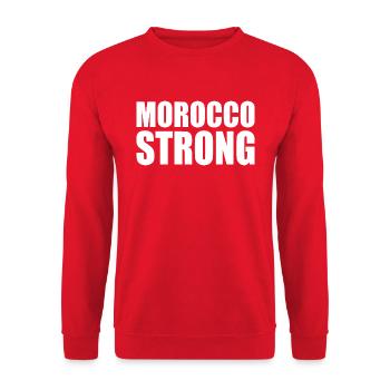 Morocco strong - Unisex Pullover - Rot - Vorne - Alina (178cm) & Michal (187cm)