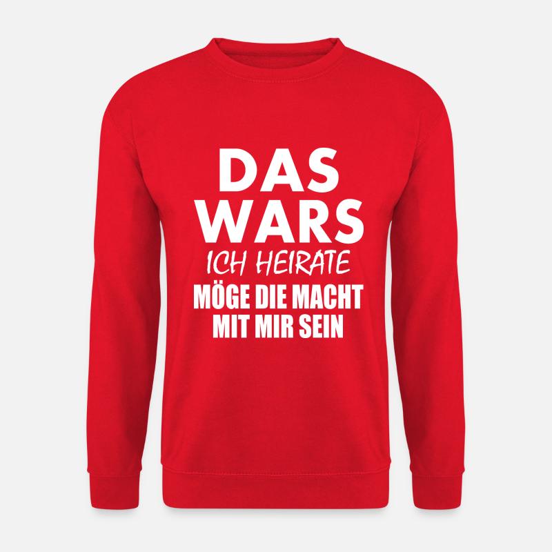 Das wars ich heirate - Unisex Pullover - Rot