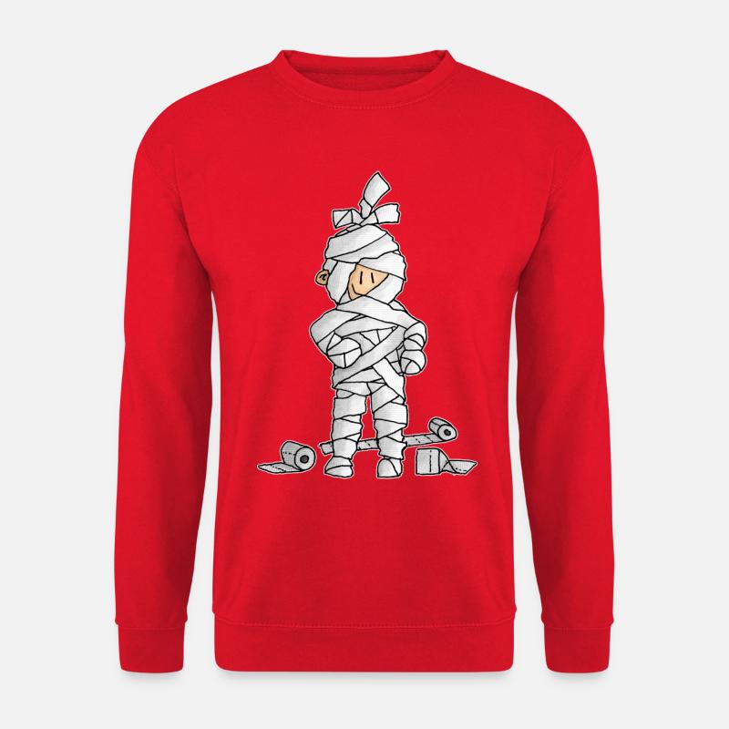 Ugo - die Klopapier-Mumie / - Unisex Pullover - Rot
