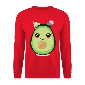 BACK TO SCHOOL SCHOOL CHILD AVOCADO - Unisex Sweatshirt - red - Front - Alina (178cm) & Michal (187cm)