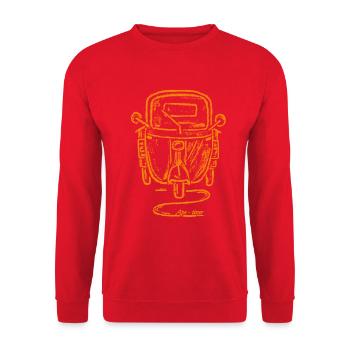 APE without box old yellow APE-tizer - Unisex Sweatshirt - red - Front - Alina (178cm) & Michal (187cm)