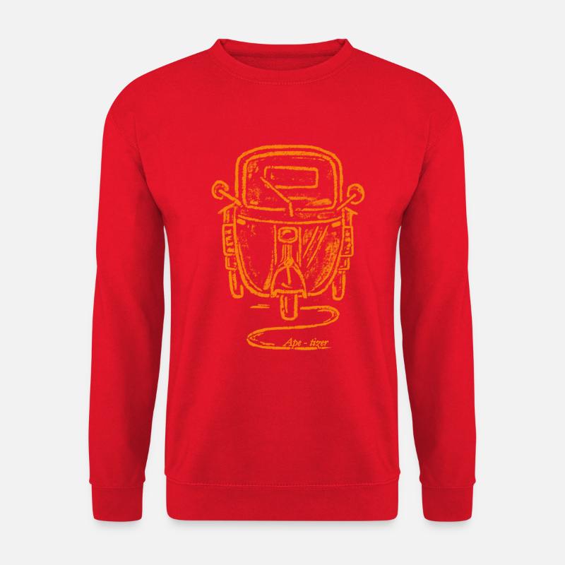 APE ohne Kasten alt gelb APE-tizer - Unisex Pullover - Rot