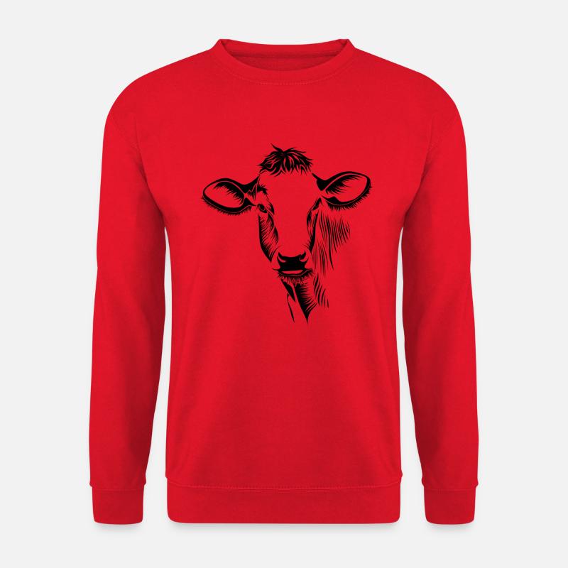 Kuhkopf - Unisex Pullover - Rot
