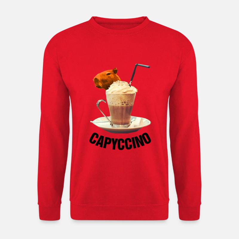 capybara niedlich - Unisex Pullover - Rot