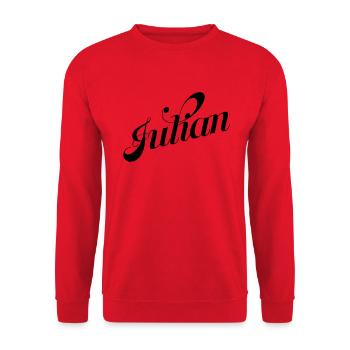 julien - Sweat-shirt Unisexe - rouge - Devant - Alina (178cm) & Michal (187cm)