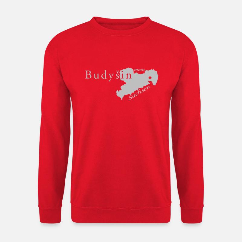 Budyšin (Bautzen) - Mein Sachsen - Heimatstadt - Unisex Pullover - Rot