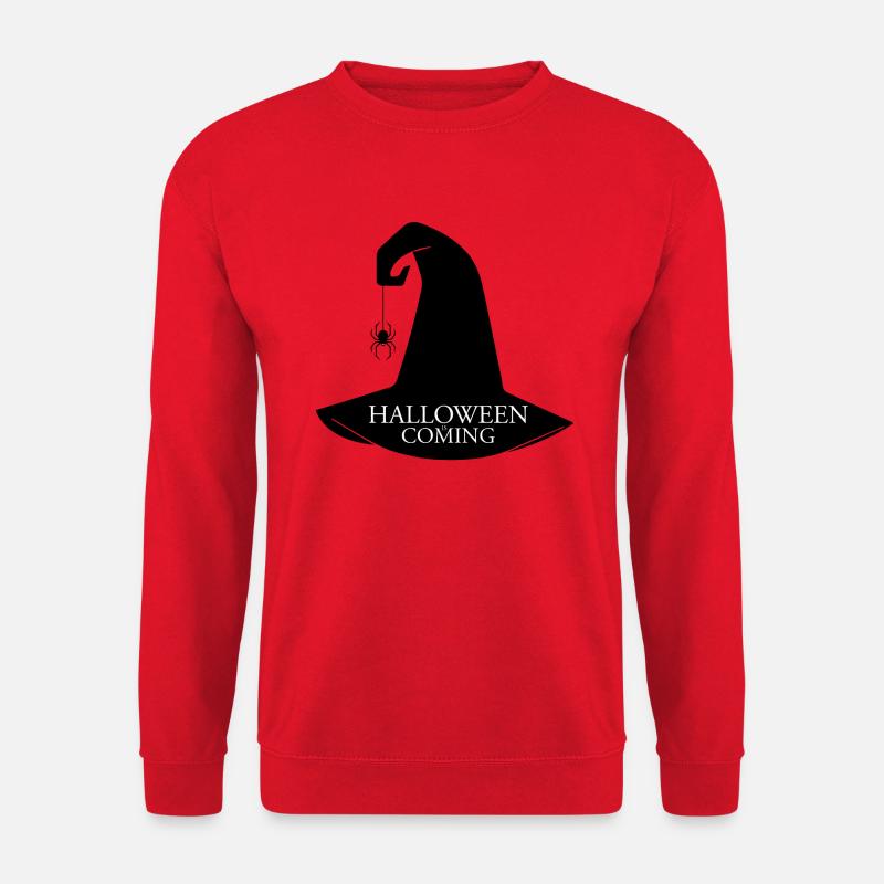 Halloween steht vor der Tür - Unisex Pullover - Rot
